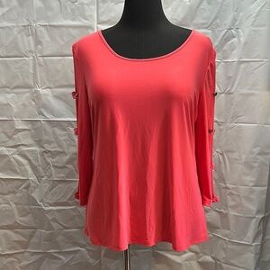 Coral Women's open sleeve Top size XL extra large